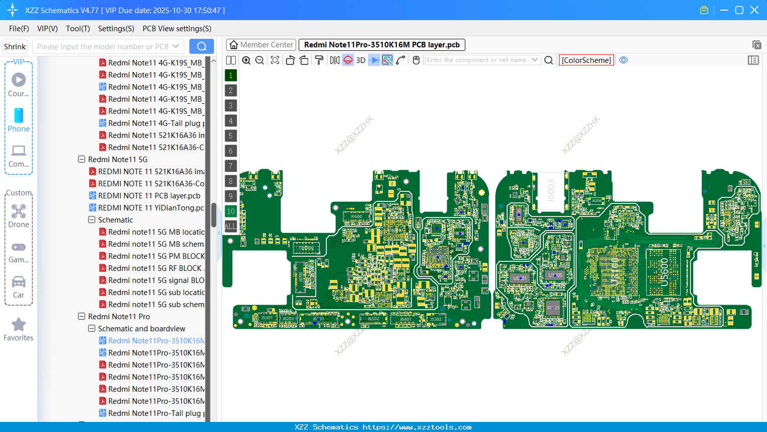 Xiaomi Redmi Note11Pro-3510K16M PCB Layer
